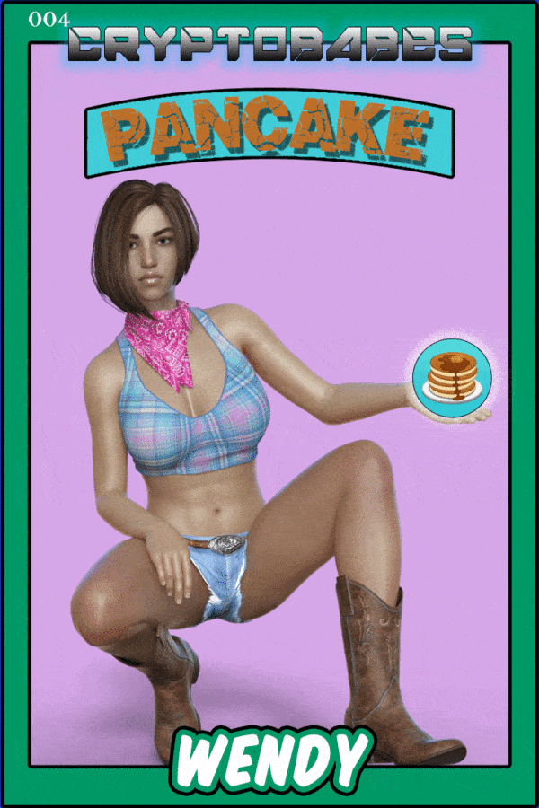 Cryptobabe 004 Wendy Cake animated