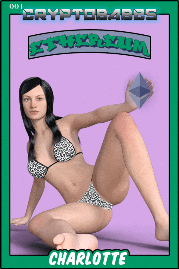 Cryptobabe 001 Charlotte ETH animated