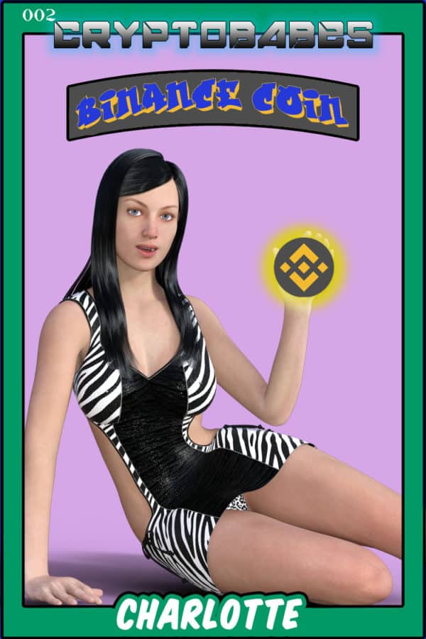 Cryptobabe 002 Charlotte BNB yellow