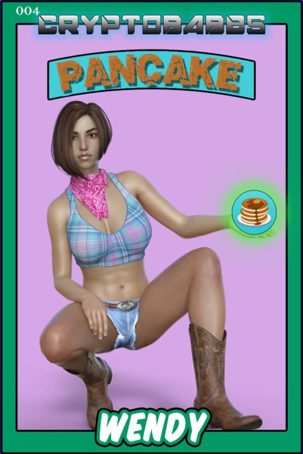 Cryptobabe 004 Wendy Cake green